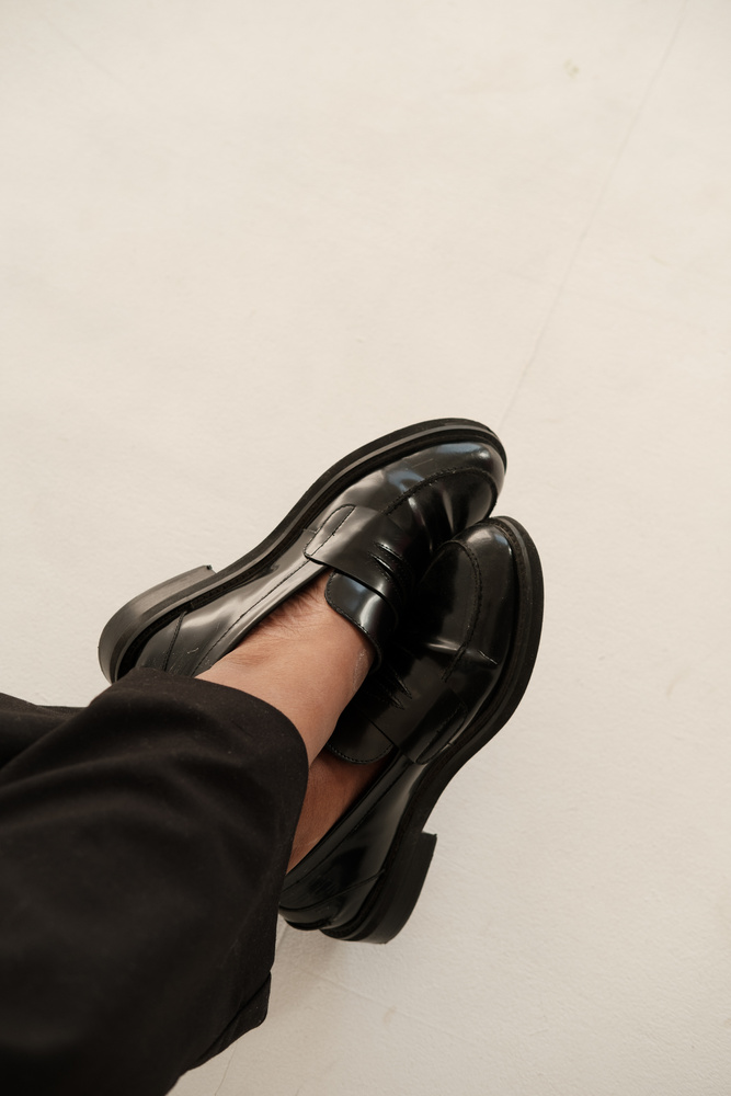 Black Loafer Shoes